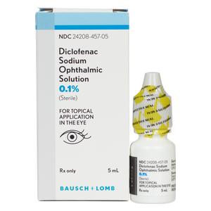 Diclofenac Sodium Ophthalmic Solution 0.1%  Generic (brand may vary)